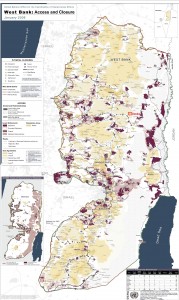 パレスチナ地図、アクラバ村位置